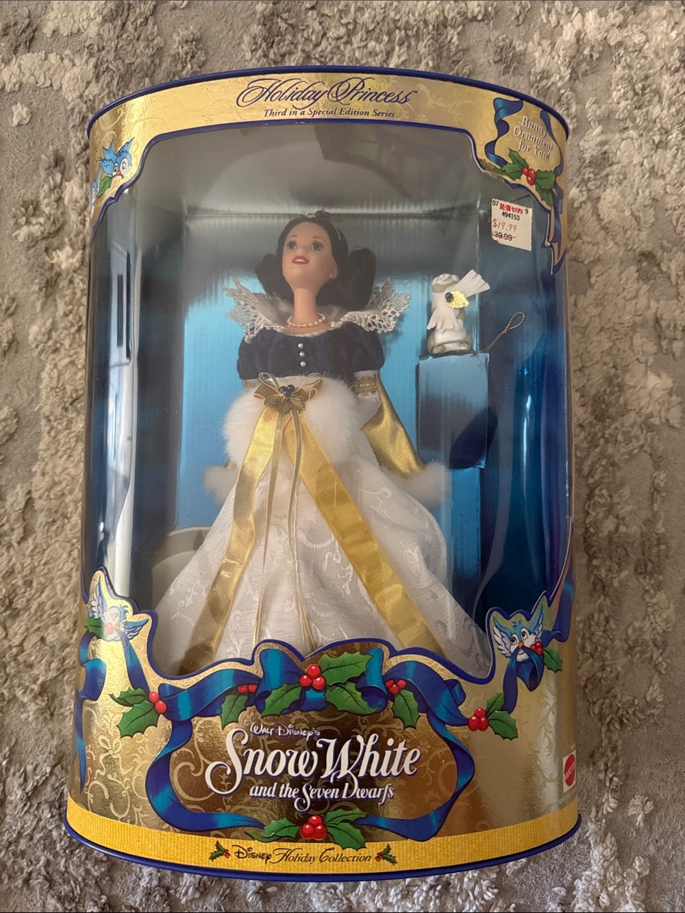 Disney Snow White Holiday Princess Barbie Doll